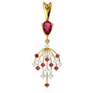 Ruby Pendant Gold