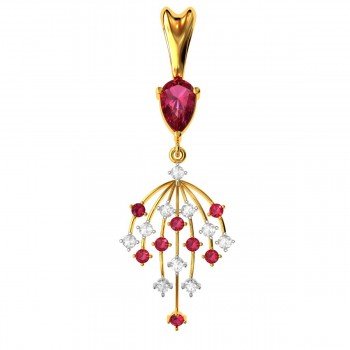 Ruby Pendant Gold