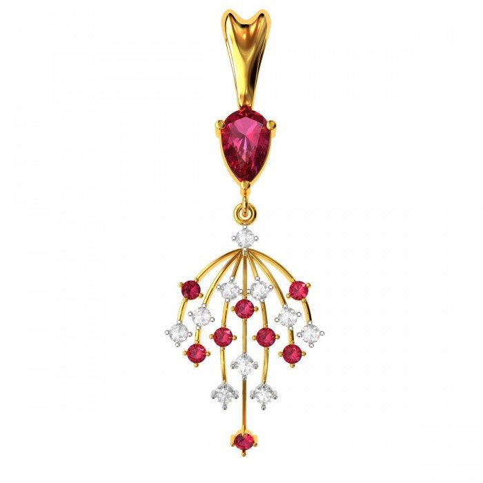 Ruby Pendant Gold