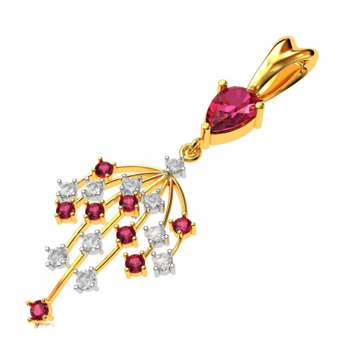 Ruby Pendant Gold