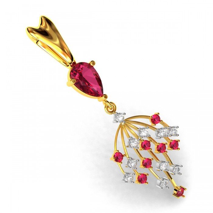 Ruby Pendant Gold