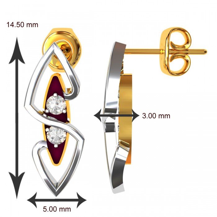 Stylish Meena American Diamond Earring