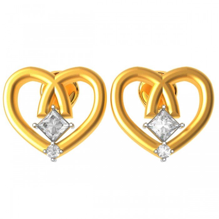 Princess Cut American Diamond Earring