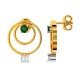 American Diamond Emerald Circular Earring