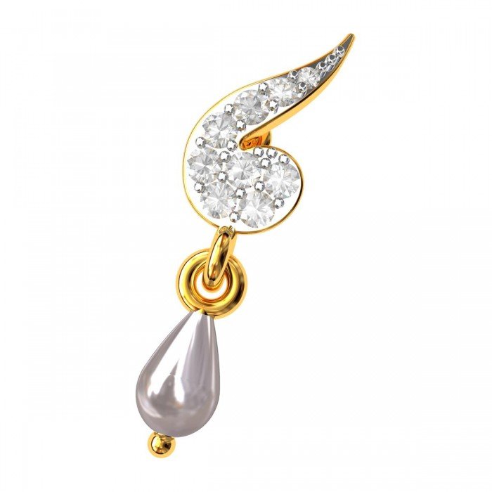 Pearl Drop American Diamond Earring