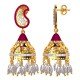 Enamel Jhumka Earrings