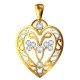 American Diamond Heart Pendent