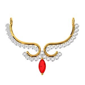 Ruby American Diamond Glamorous Mangalsutra