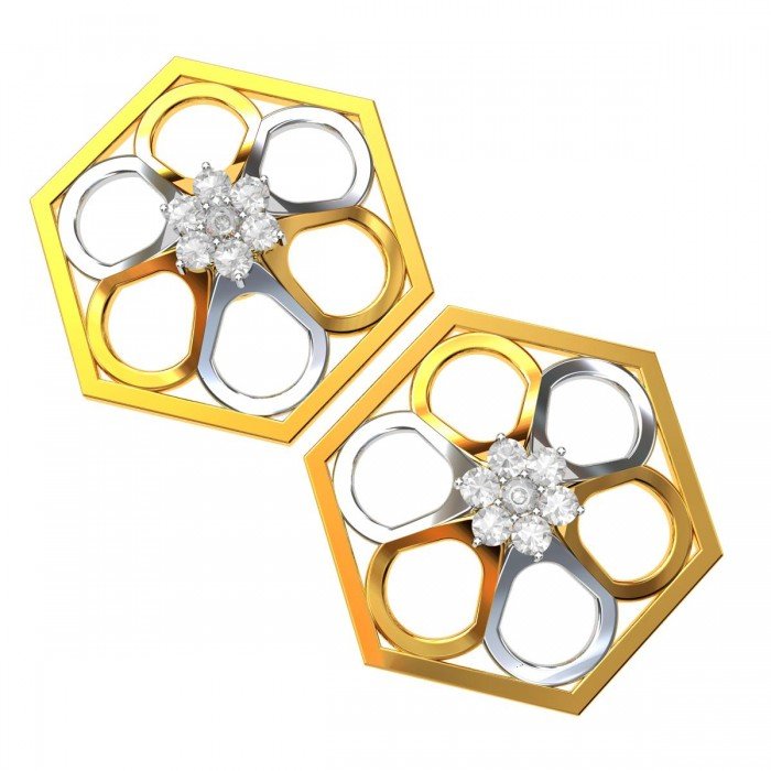 American Diamond Cluster Stud Earring