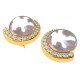 American Diamond Pearl Moon Earring