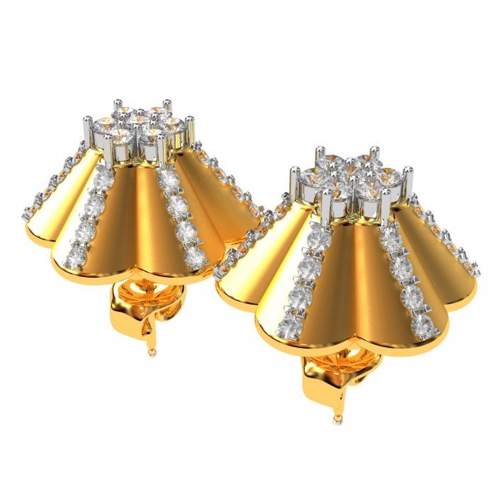 American Diamond Cluster Earring