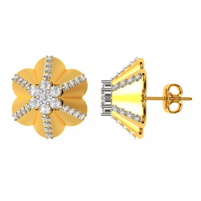 American Diamond Cluster Earring