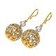 American Diamond Jali Ball Danglers