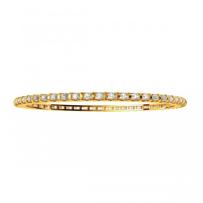 Oval Diamond Bangle