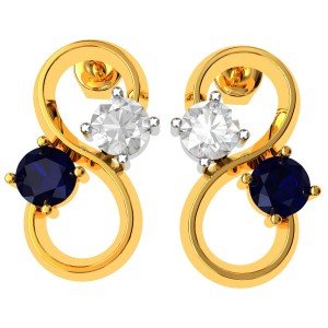 Blue Sapphire Fashion Earring