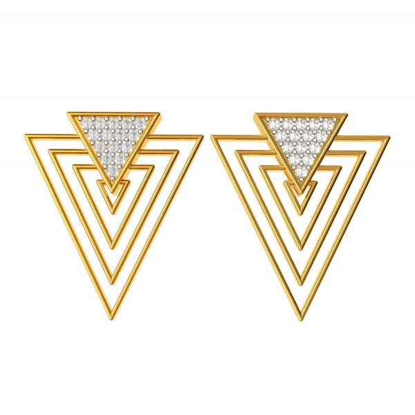 Round American Diamond Stud Earring Round American Diamond Stud Earring