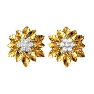 Flower American Diamond Earrings