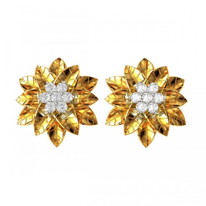 Flower American Diamond Earrings