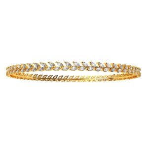 Double Diamond Marquise Bangle