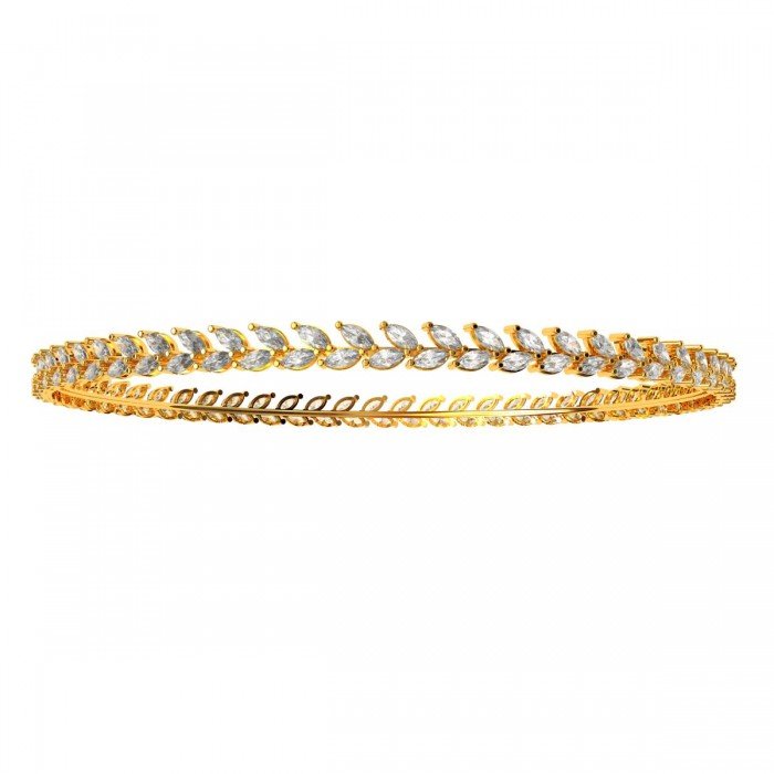 Double Diamond Marquise Bangle