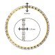 Single Line Round Diamond Bangle
