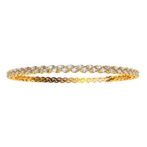 Cross Diamond Marquise Bangle