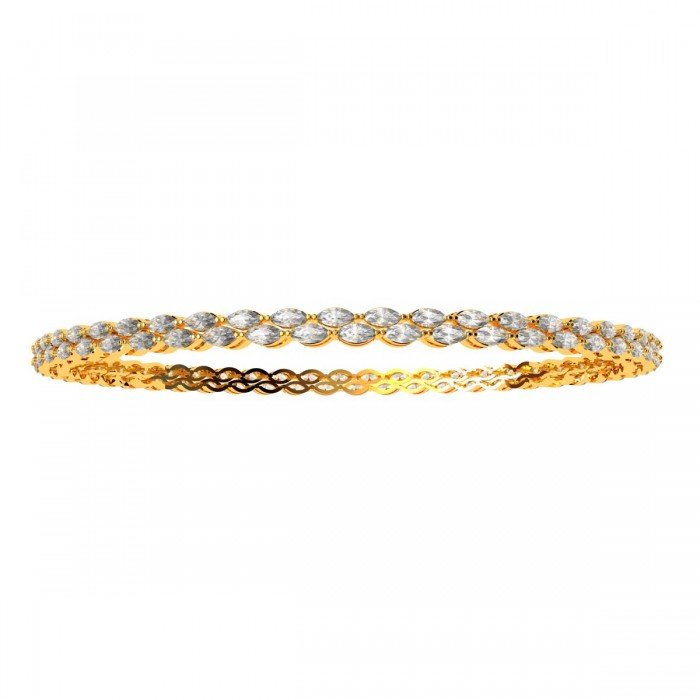 Cross Diamond Marquise Bangle
