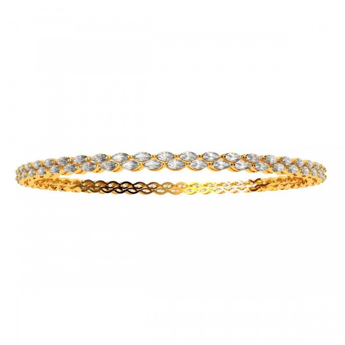 Cross Diamond Marquise Bangle