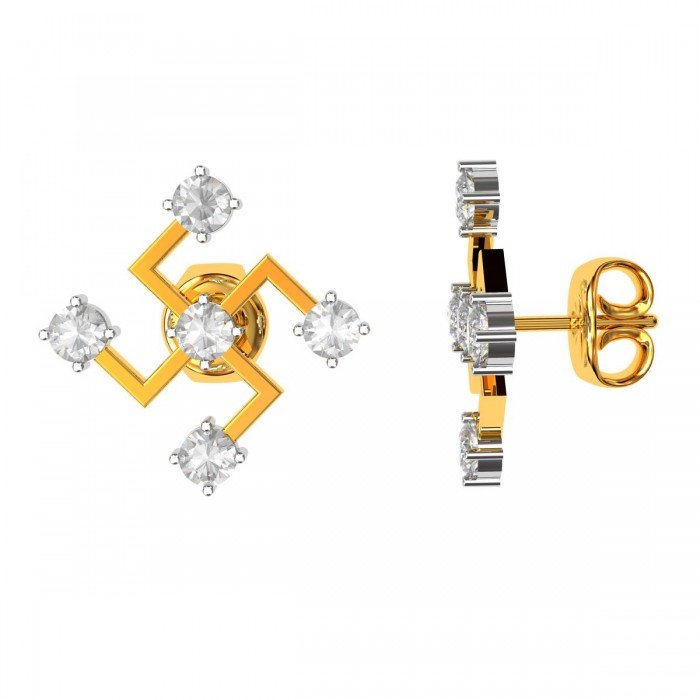 Swastika Earring