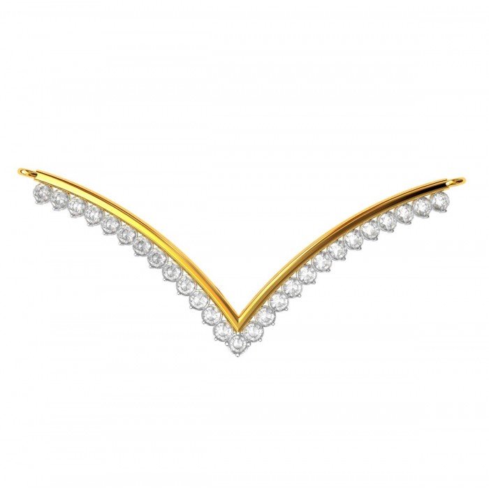 Mangalsutra Gold American Diamond