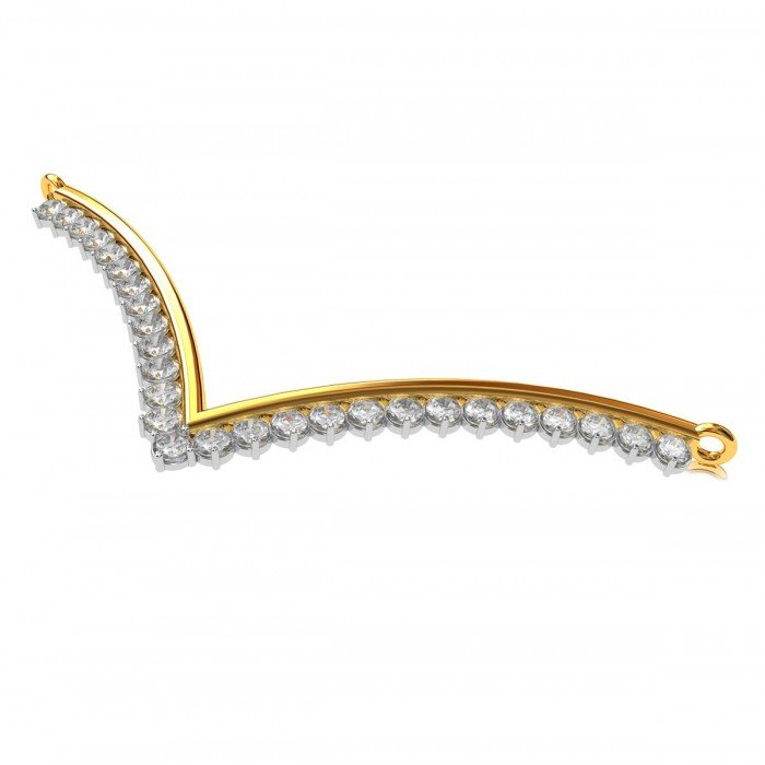 Mangalsutra Gold American Diamond