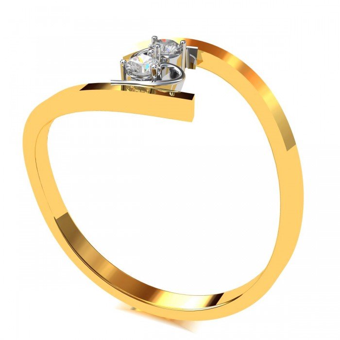 The Broken Heart American Diamond Ring