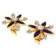 Floral Enamel Studs