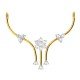 Floral American Diamond Studed Mangalsutra