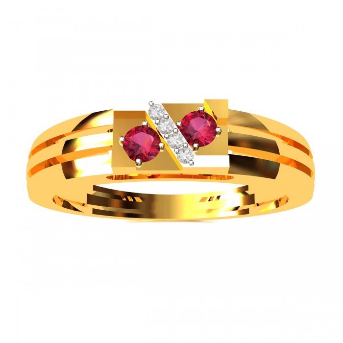 Ruby American Diamond Cocktail Ring