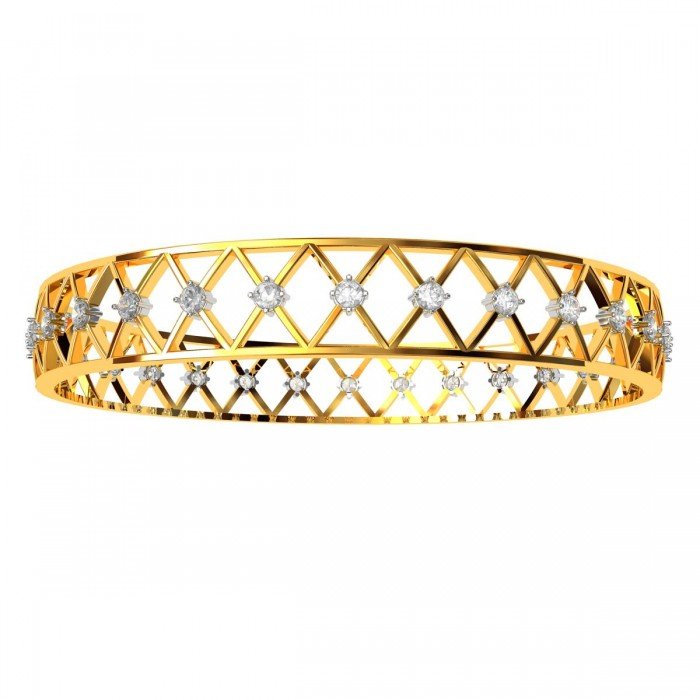 Checkered Diamond Bangle