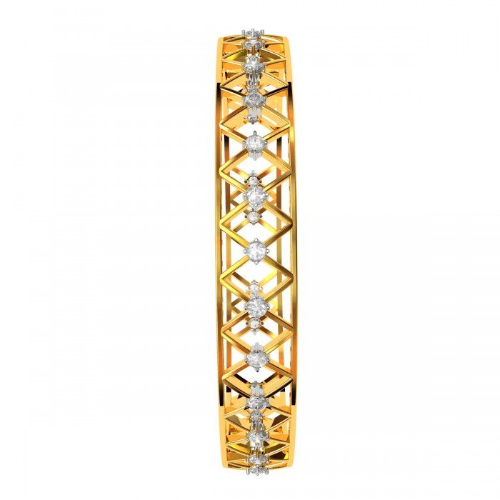 Checkered Diamond Bangle