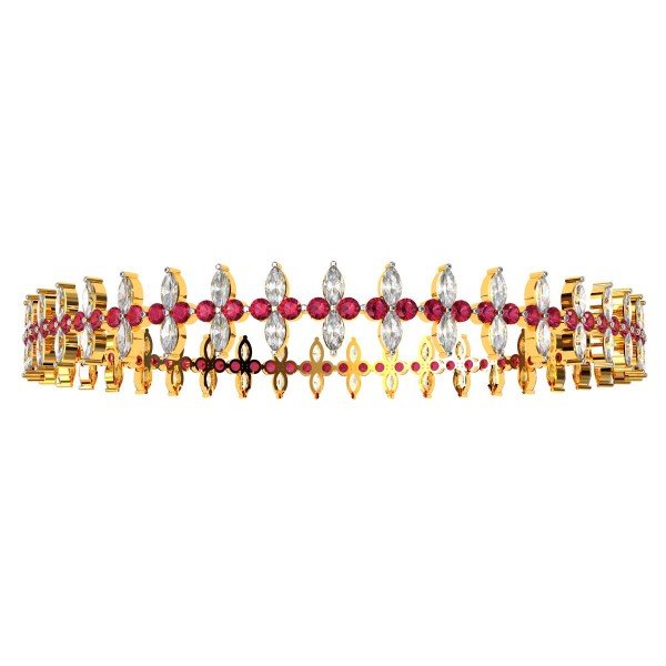 Marquise Diamond Ruby Bangle Marquise Diamond Ruby Bangle