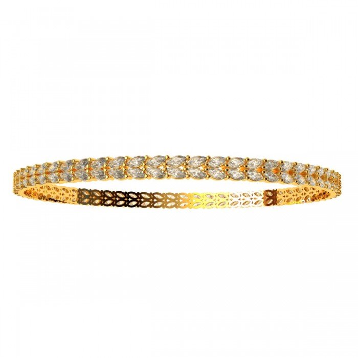 Double Line Marquise Bangle