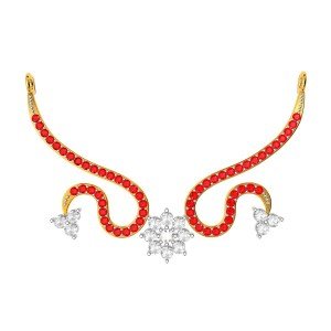 Ruby American Diamond Swan Tanmaniya