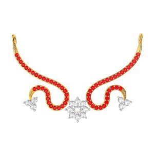 Ruby American Diamond Swan Tanmaniya