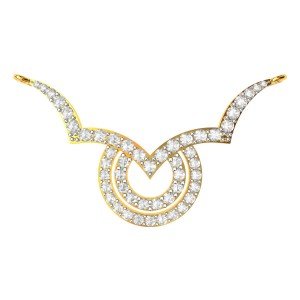 American Diamond Circular Mangalsutra