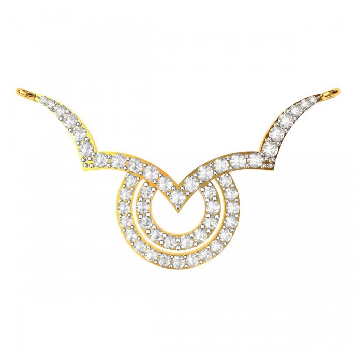 American Diamond Circular Mangalsutra