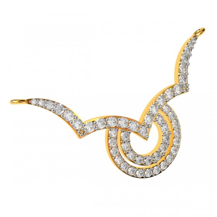 American Diamond Circular Mangalsutra