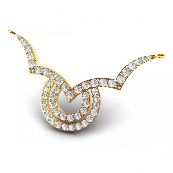 American Diamond Circular Mangalsutra