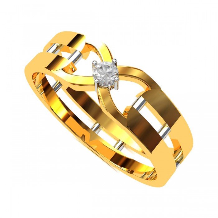 American Diamond Wedding Band Ring