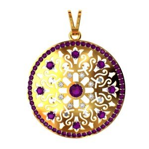 Mughal Amethyst Pendant