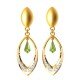 Paridot Drop American Diamond Earring