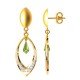 Paridot Drop American Diamond Earring