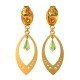 Paridot Drop American Diamond Earring